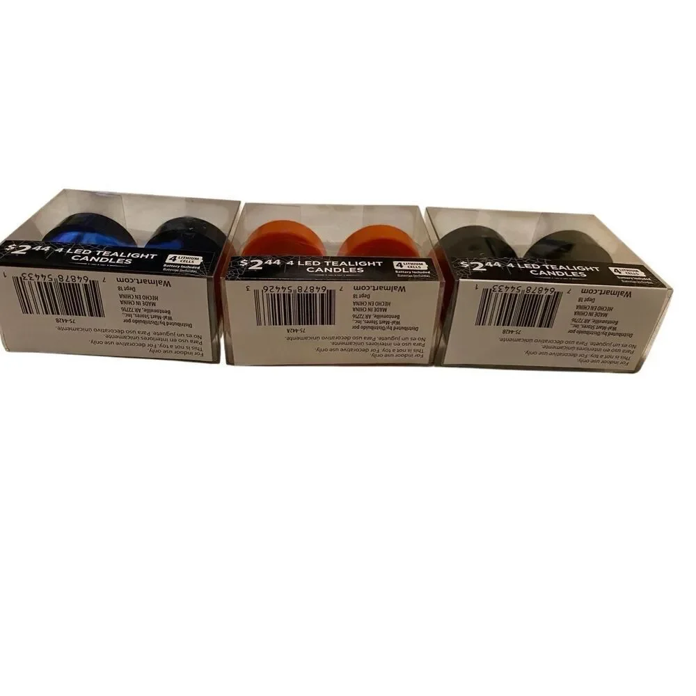 Set Of 12 Flameless Light LED Tea Light Candles Home Decor Decorations
